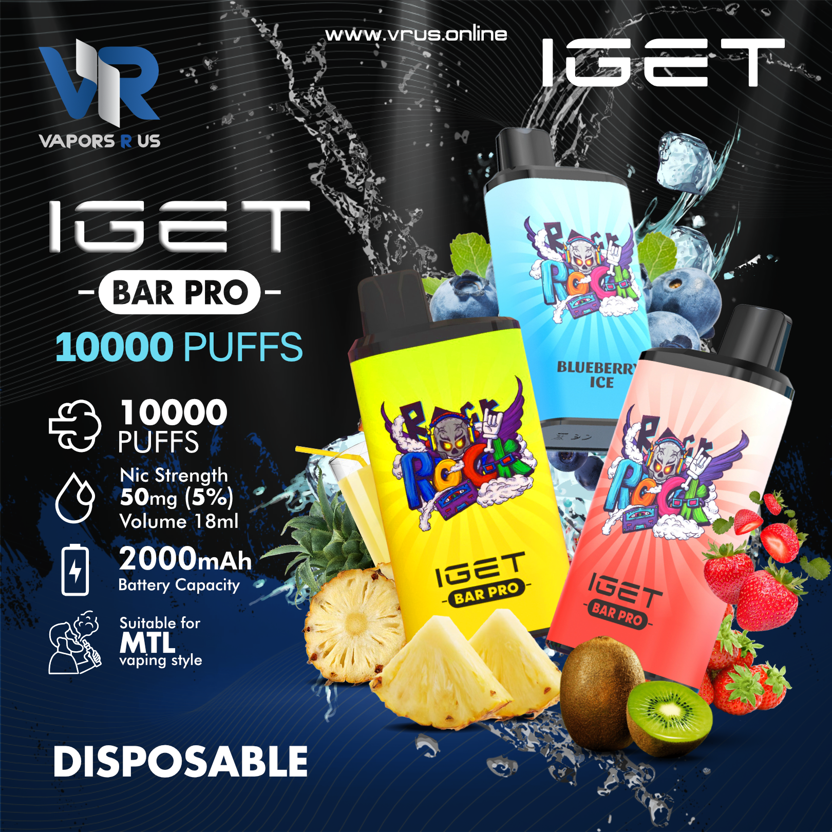 IGET BAR PRO 10000
